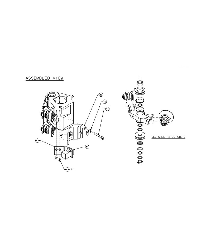98610001 BỘ MÀI DAO ASSY YOKE GERBER PARAGON